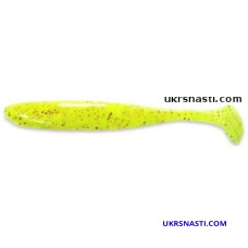 Съедобный силикон Keitech Easy Shiner 2 (упаковка 12 шт) PAL#01 Chartreuse Red Flake